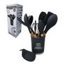 Kit Utensílios de Cozinha Silicone 13pçs - Preto - 8