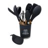 Kit Utensílios de Cozinha Silicone 13pçs - Preto - 2