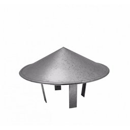 Chapéu chinês galvanizado para dutos de 30 cm de diâmetro para topo de chaminé - 1