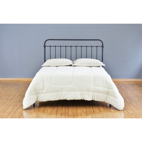 Cama de Ferro Patente King - Sem Peseira - Preto fosco