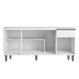 Balcão 4 Portas 1 Gaveta Tatiane 150m com Tampo Mdp Branco - Ajl - 3 Balcão 4 Portas 1 Gaveta Tatiane 150m com Tampo Mdp Branco - Ajl - 3