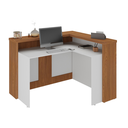 Ver imagem 1 de Balcão Atendimento com Montagem Dupla Bulgária Freijó Branco