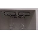 Ver imagem 4 de Suporte Porta Taça Suspenso Organizador Armário Preto