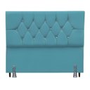 Ver imagem 2 de Cabeceira para Cama Casal 140 Cm Júlia com Frame Suede:azul Turquesa