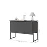 Balcão Buffet Bolzano Preto Onix - 4
