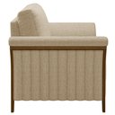 Ver imagem 7 de Kit 2 Poltronas Decorativas Sala de Estar 102cm Pés Madeira Roya M22 Linho Bege - Mpozenato