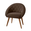 Ver imagem 3 de Conjunto Poltrona para Sala de Recepção Celina Inca Marrom