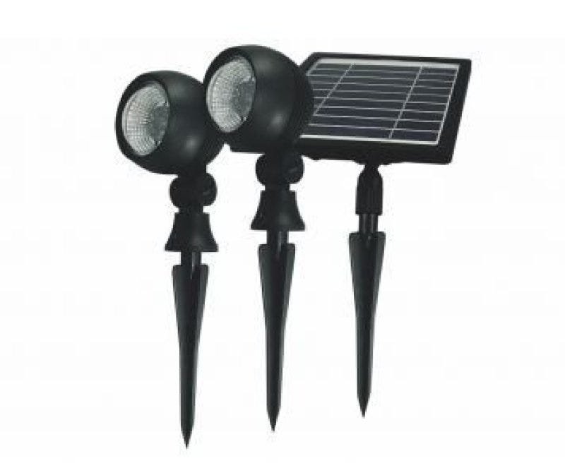 Espeto Led Solar Prime 03 6500K Preto