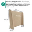 Ver imagem 3 de Cabeceira Casal 140 cm Greta com Frame Linho Sl 65 Peer