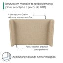Ver imagem 5 de Cabeceira Casal 140 cm Greta com Frame Linho Sl 65 Peer