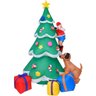 Arvore Natal Inflavel Natalino Presentes Papai Noel Grande Caozinho Cachorro Enfeite Loja Decoraçao  - 1