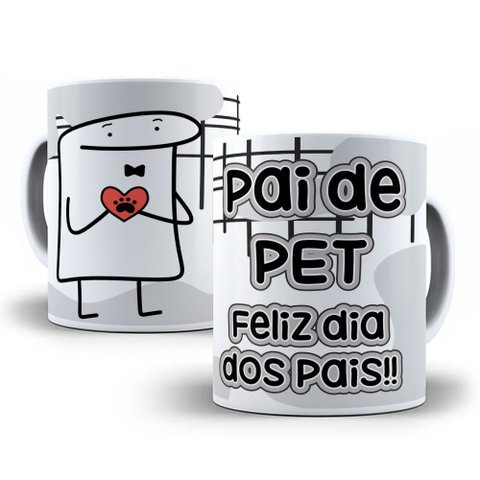 Caneca Flork de Porcelana Pai de Pet – Surpreenda Seu Pai com Estilo e Humor
