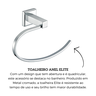 Toalheiro Anel Cromado Elite Celite - 4