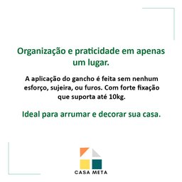 Gancho De Parede Adesivos 5 Posições Pendurar Roupas Chaves - 6