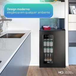 Cervejeira Expositor Vertical Hq 100 Litros Frost Free Inox Titanium Hq-100cevpvffi 127v - 8