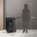 Ver imagem 4 de Cervejeira Expositor Vertical Hq 100 Litros Frost Free Inox Titanium Hq-100cevpvffi 127v