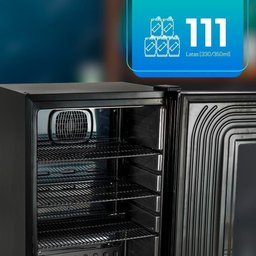 Cervejeira Expositor Vertical Hq 100 Litros Frost Free Inox Titanium Hq-100cevpvffi 127v - 6