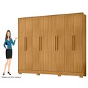 Ver imagem 5 de Guarda Roupa Casal Grande Amplo 233cm para Dormitorio Premium