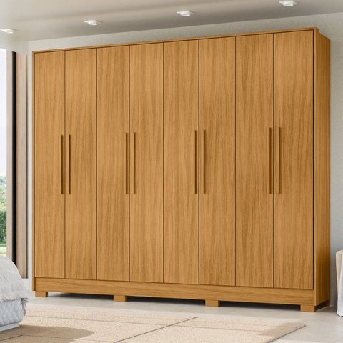 Guarda Roupa Casal Grande Amplo 233cm para Dormitorio Premium