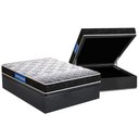 Ver imagem 1 de Cama Box Baú Casal: Colchão Molas Ensacadas Probel D23 Guarda Costas Super Resistente + Base Crc