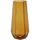 Ver imagem 1 de Vaso Decorativo de Vidro Âmbar 28x10x10cm Enfeite Sala Mesa Estante Aparador