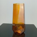 Ver imagem 5 de Vaso Decorativo de Vidro Âmbar 28x10x10cm Enfeite Sala Mesa Estante Aparador