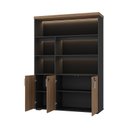 Ver imagem 3 de Conjunto Escritório Artany: Mesa e Estante c/ LED