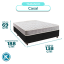 Ver imagem 3 de Cama Box Preto Casal + Colchão D23 D23 Inducol