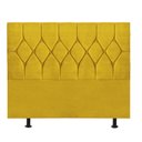 Ver imagem 2 de Cabeceira Estofada Cama Box King 195cm Istambul Corino Amarelo- Mabe Magazine