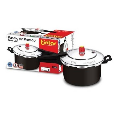 Panela De Pressão Eirilar New Line Fechamento Externo Antiaderente 5 Litros