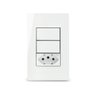 2 Interrup Simples + 1 Tomada 20a 4x2 Infiniti Margirius Cor:branco - 1