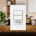 Ver imagem 4 de 2 Interrup Simples + 1 Tomada 20a 4x2 Infiniti Margirius Cor:branco