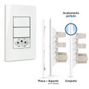 Ver imagem 2 de 2 Interrup Simples + 1 Tomada 20a 4x2 Infiniti Margirius Cor:branco