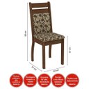 Ver imagem 5 de Conjunto Sala de Jantar Mesa e 6 Cadeiras Versalhes Madesa