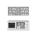 Ver imagem 5 de Cozinha Completa Americana 6 Peças (2aéreos+2balcões+2complementos) C6p83 Branco - Henn