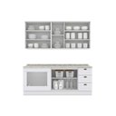 Ver imagem 4 de Cozinha Completa Americana 6 Peças (2aéreos+2balcões+2complementos) C6p83 Branco - Henn