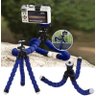 Tripé Articulável Mini Octopus + Suporte Cor Azul para Câmeras Gopro Hero Sjcam xiaomi - 2