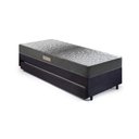 Ver imagem 5 de Bicama Box Solteiro Suede Preto 88x188x28 Cm com Colchão Dual Firm Espuma e Colchão Auxiliar
