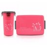Conj. Marmita E Copo Fitness/trabalho Jacki Design Ahx16093 - Rosa - 1