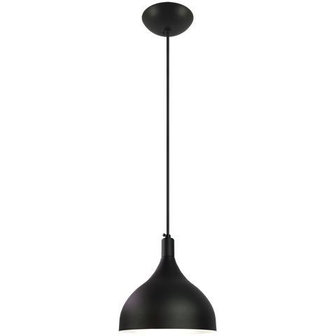 Pendente Decor Luminária King Alumínio Preto/branco