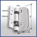 Ver imagem 1 de Dobradiça Automática para Box 1114 Branca 2un