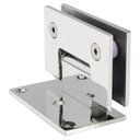 Ver imagem 1 de Dobradiça Inox Gv48 90º 1011 para Porta de Vidro e Box - Alvenaria/vidro 2 Un