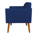 Ver imagem 7 de Kit 1 Namoradeira e 1 Poltrona Marisa Suede Azul Marinho