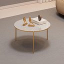 Ver imagem 3 de Mesa de Centro Cleia Bali Redonda MDF Metal Pintado 69cm DJ Móveis