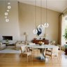 Conjunto Lustres para Sala de Estar e Sala de Jantar Mbm - Branco - 2