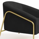 Ver imagem 7 de Poltrona Sala Industrial Alta Dourado Stella Suede D03 - D’Rossi