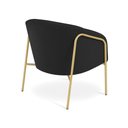 Ver imagem 6 de Poltrona Sala Industrial Alta Dourado Stella Suede D03 - D’Rossi