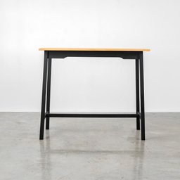 Mesa Bancada Moema 102Ax120Lx46P Cubomob Preto e Mel - 3