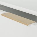 Ver imagem 7 de Cômoda Square para Quarto Grande 6 Gavetas Pés de Metal 138cm Branco Dourado Casavee