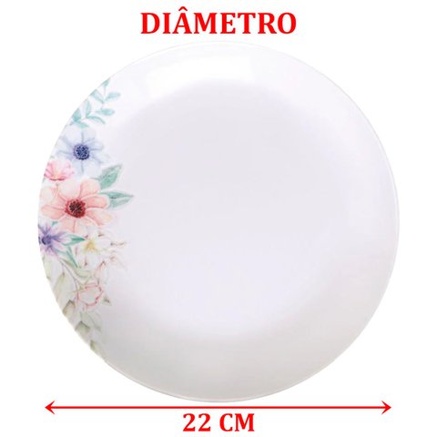 Kit Aparelho Jogo Jantar 30pçs 6pessoas Floratta Tramontina